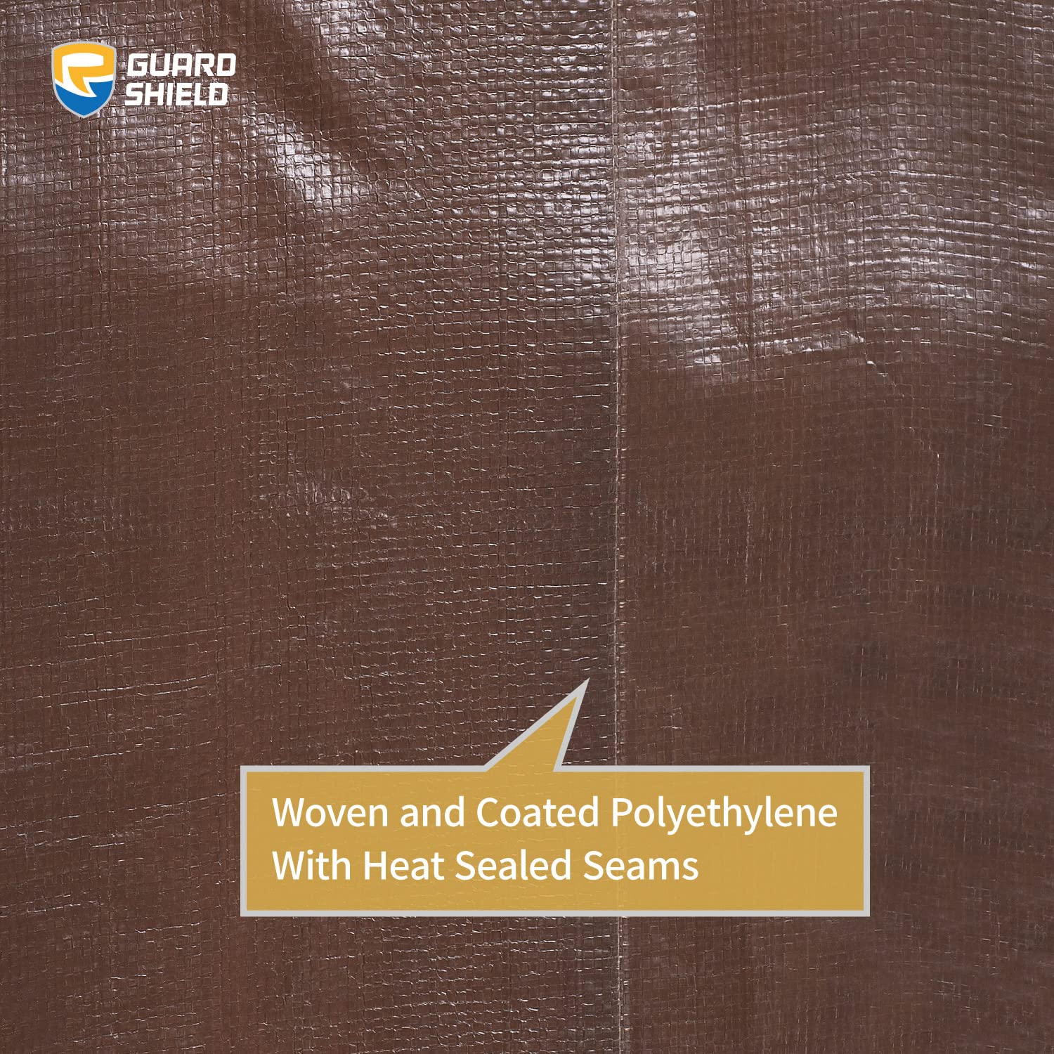 Used as weather cover for tents, pools, or boats with GUARD SHIELD tarp.