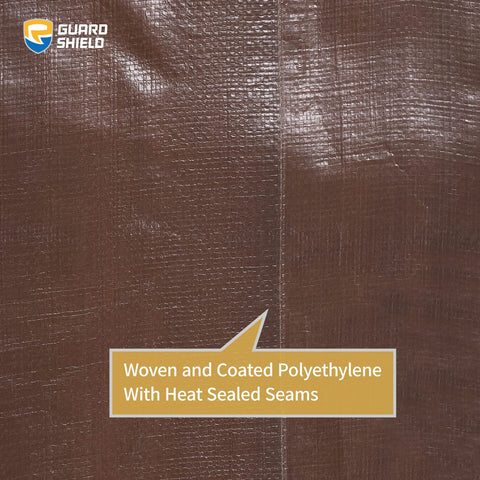 Used as weather cover for tents, pools, or boats with GUARD SHIELD tarp.