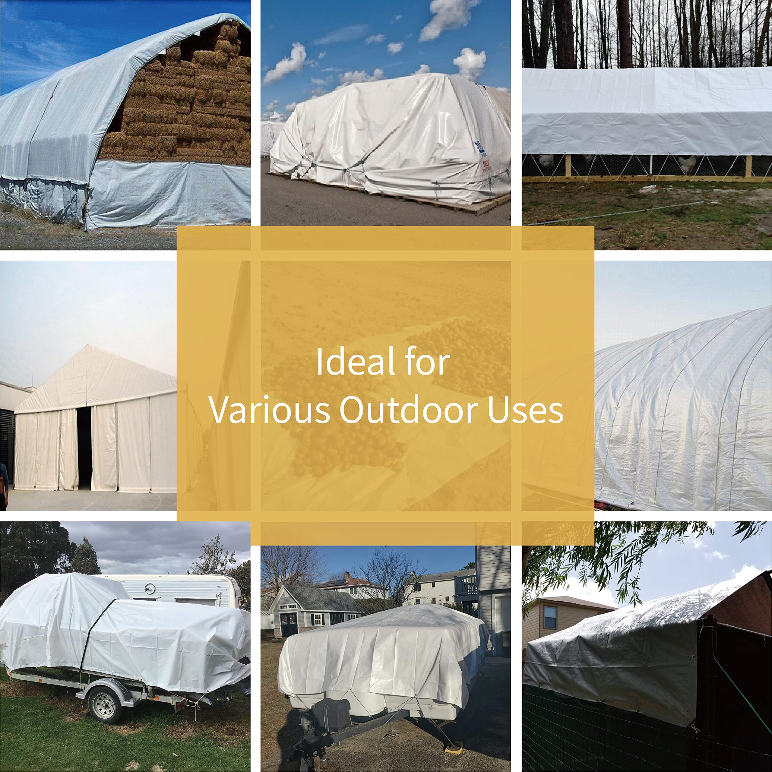 GUARD SHIELD yard weather cover protects equipment and space.