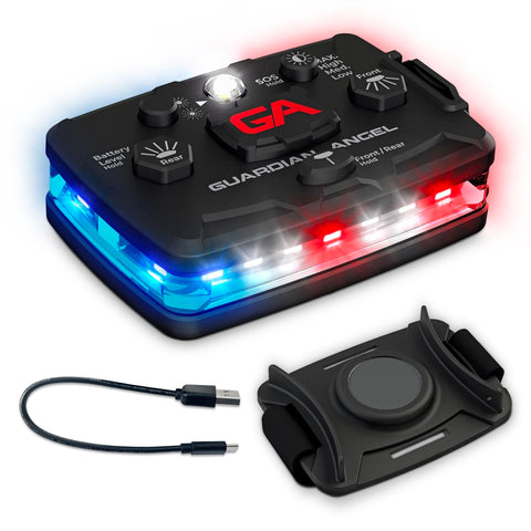 Guardian Angel Elite front lights offer high visibility for patrols