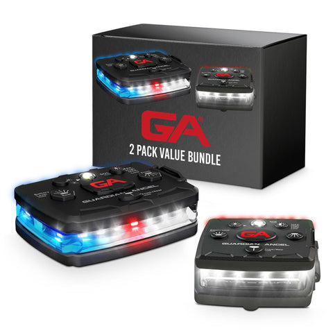 Guardian Angel Elite front light with red, blue and white LEDs for high visibility during patrols.