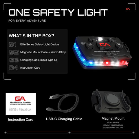 Guardian Angel Elite magnetic mount enables quick hands-free use
