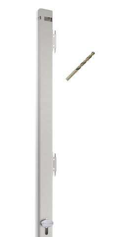 Guardianite locking bar on beige 4-drawer file cabinet for secure access