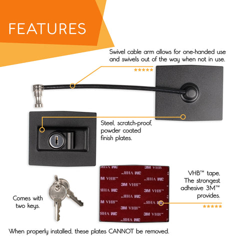 Guardianite refrigerator lock one-handed operation opens with a simple key turn.