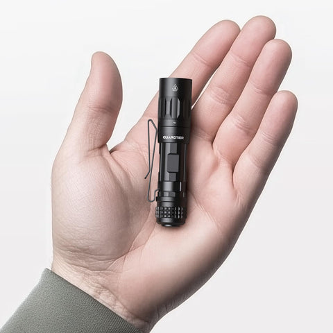 Guardtier M70 front view shows compact size with clip for easy daily carry.