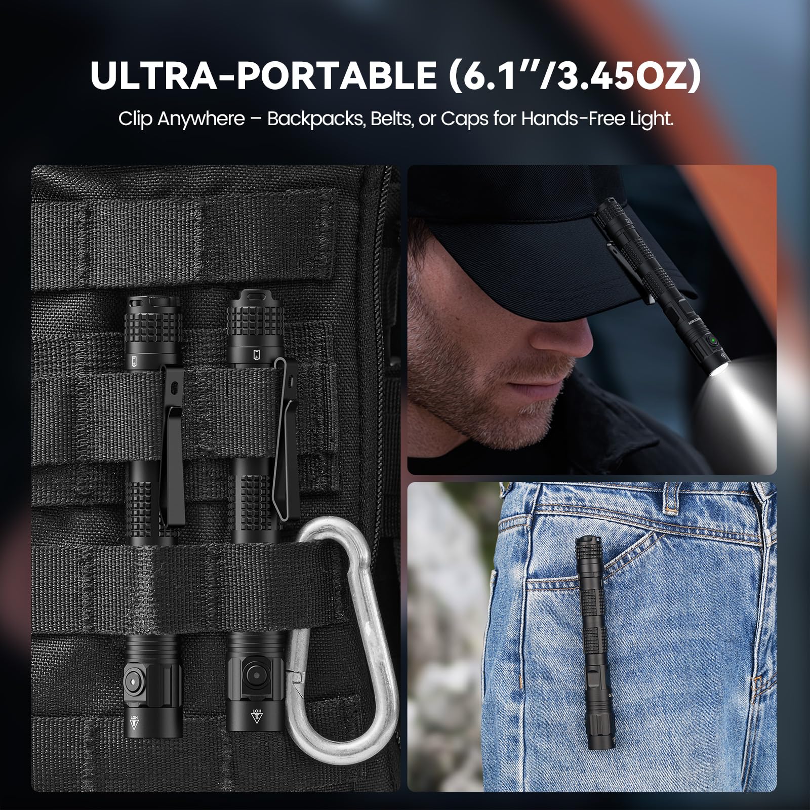 Guardtier ML70 IPX7 waterproof aluminum body withstands harsh conditions.