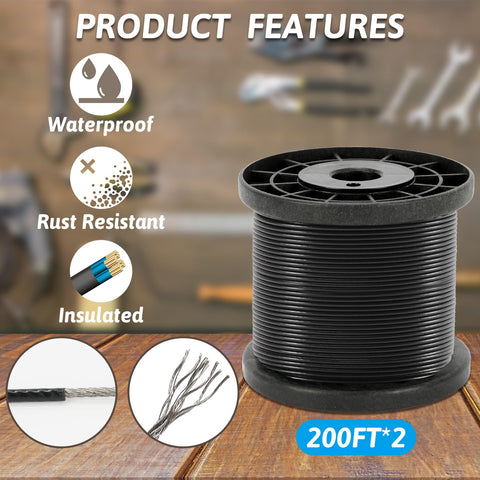 GUATTINE anti-wear thimble protects the line during installation.