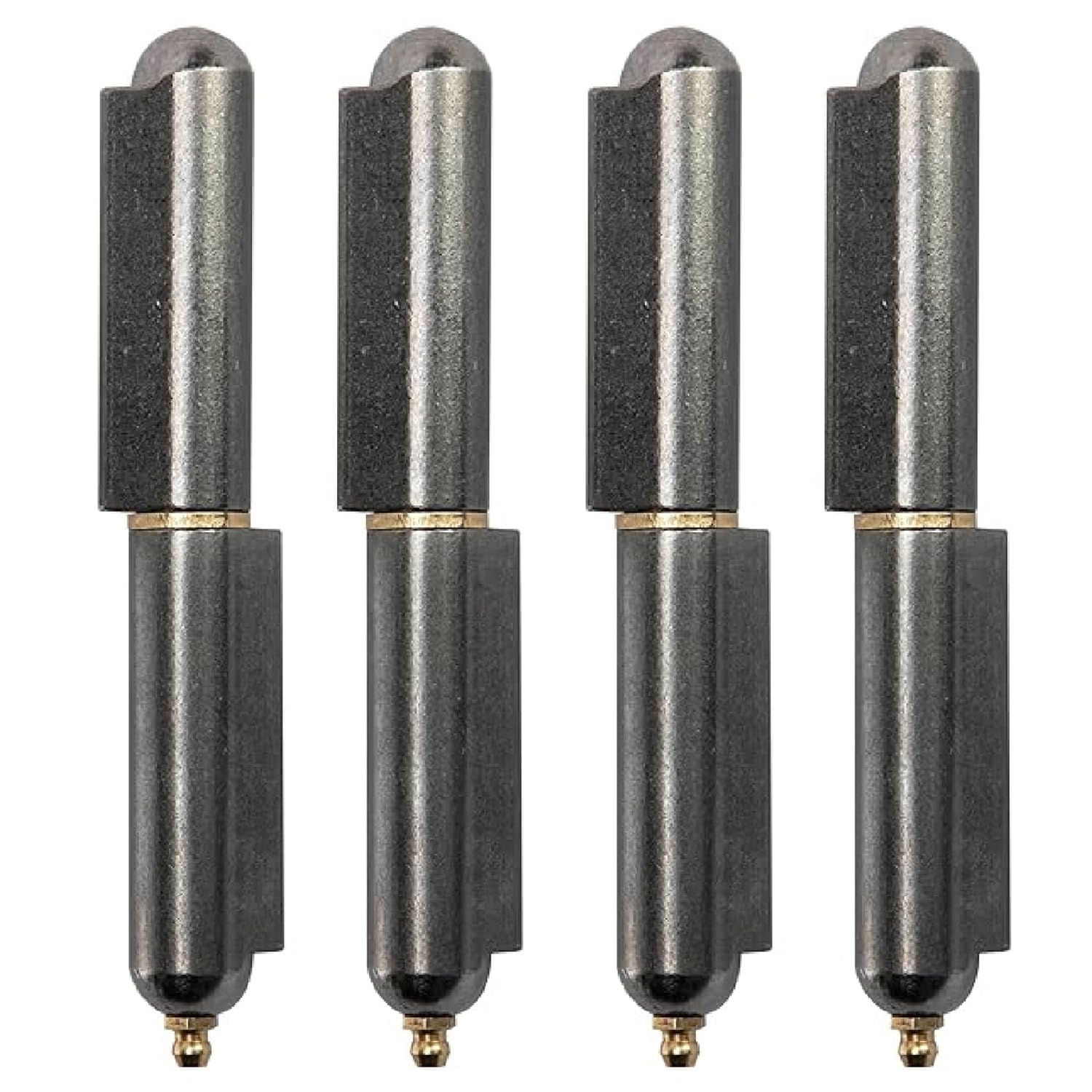 Gudwells 7-inch weld-on bullet hinge barrel for smooth gate movement.