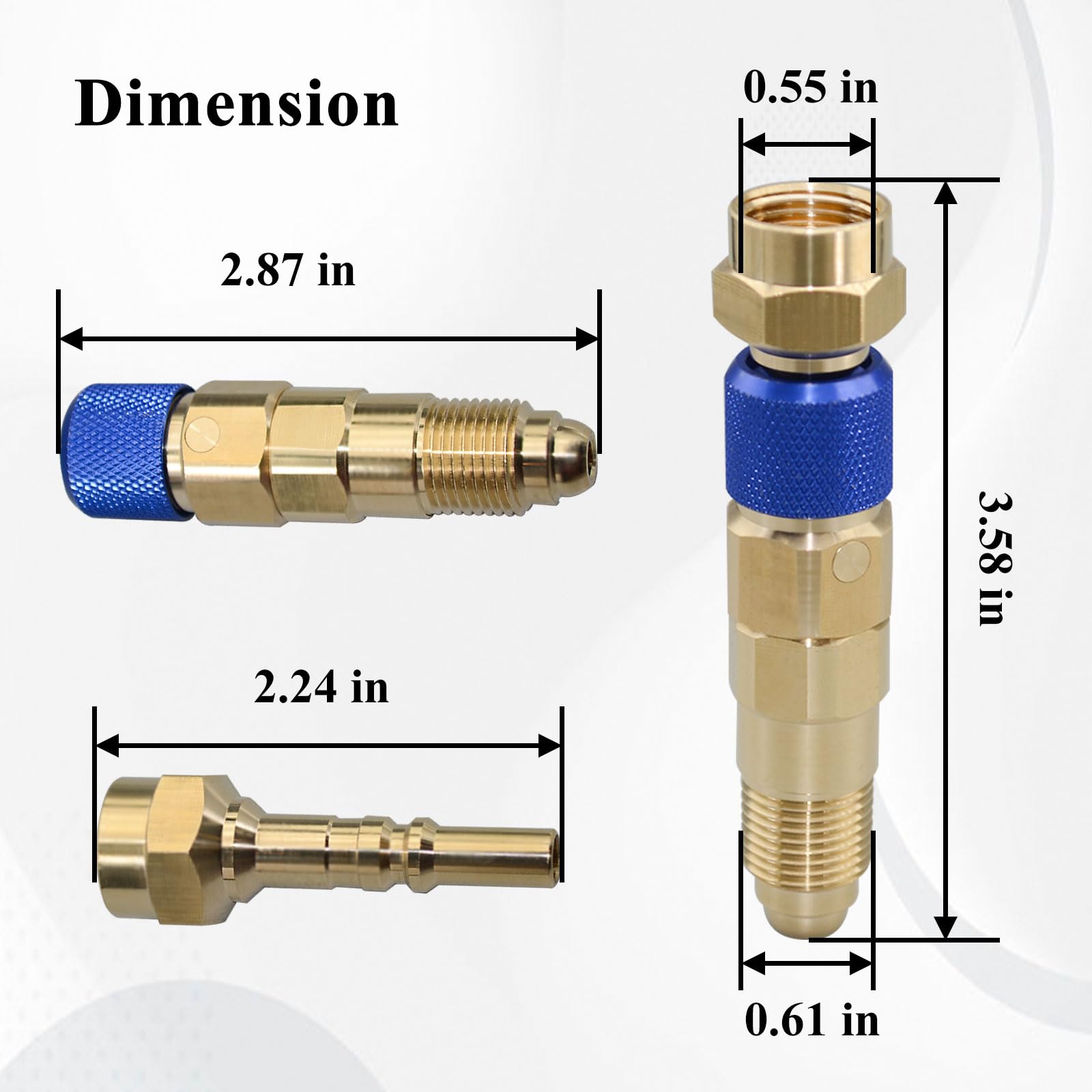 Gugaguga argon regulator kit with four components ready