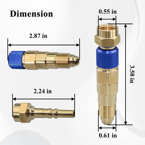 Gugaguga argon regulator kit with four components ready