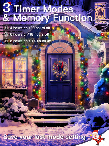 Guhope 8 modes provide versatile lighting patterns for holidays.