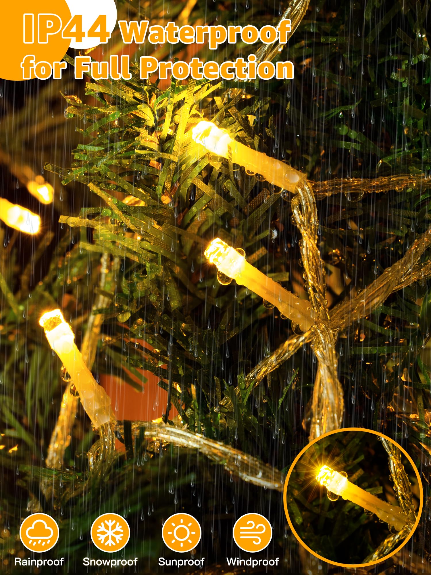 Guhope waterproof design makes indoor and outdoor decorating worry-free in any weather.