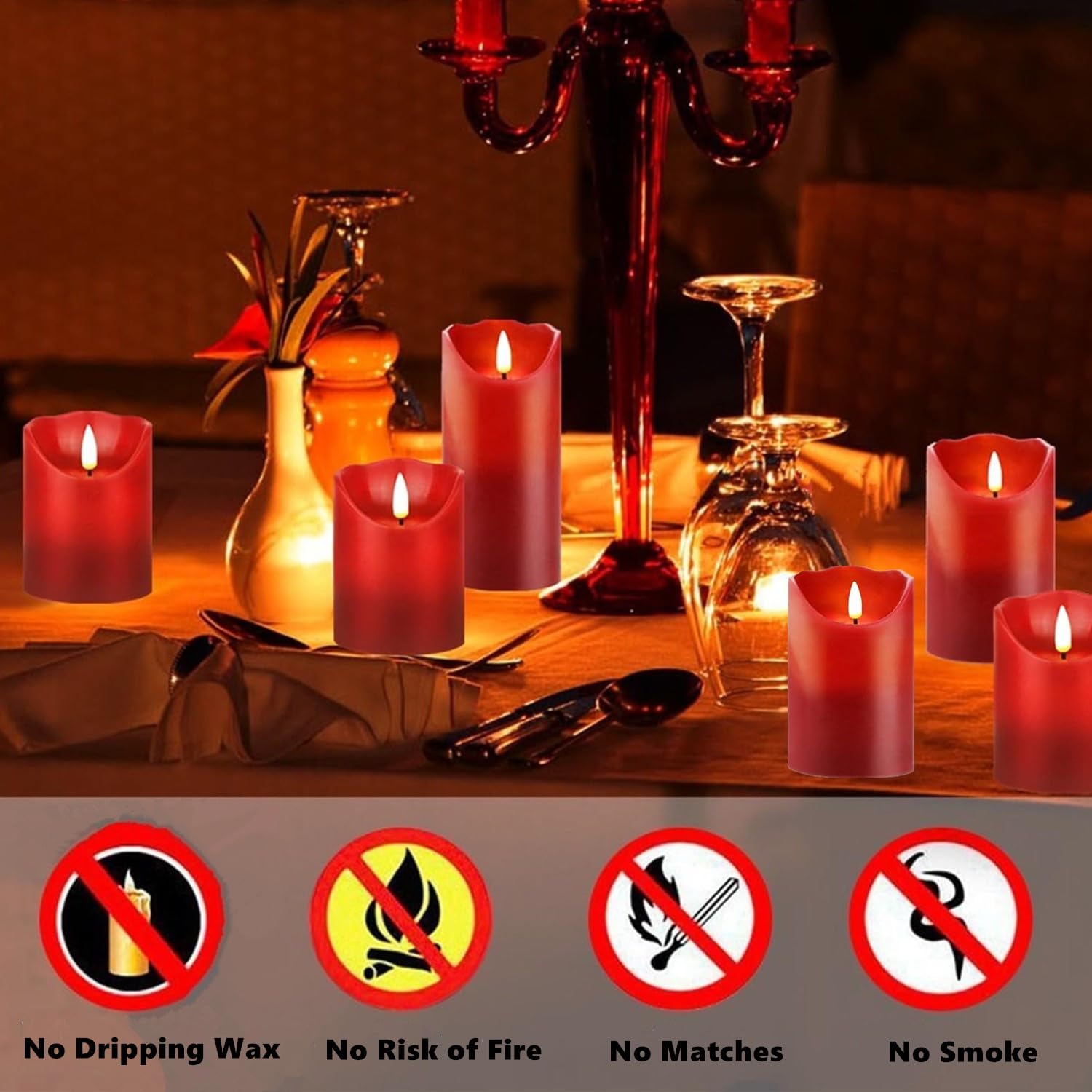 GUIFIER dancing flames provide lifelike glow for cozy evenings.
