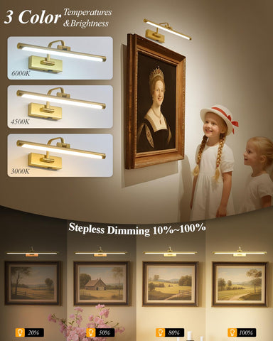 GUIMUIZ rotatable lamp tube provides 350° flexibility for gallery art display