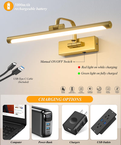 GUIMUIZ wall art lighting ideal for paintings, photos, and mirrors