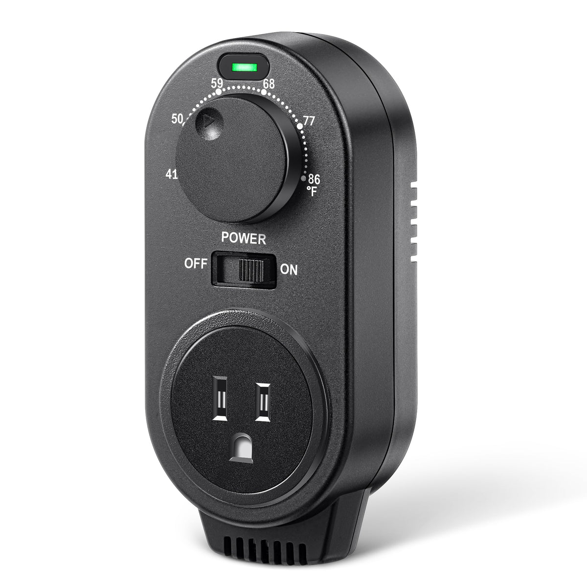 Gulfmew adjustable thermostat dial illustrates precise temperature control for comfort.
