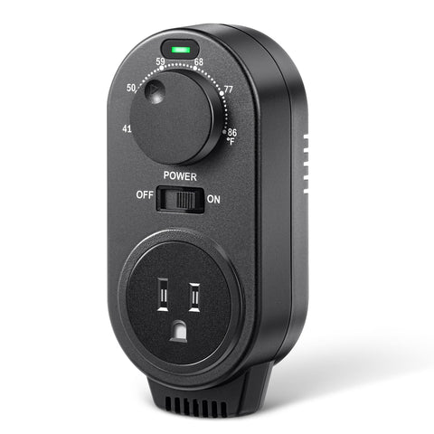 Gulfmew adjustable thermostat dial illustrates precise temperature control for comfort.