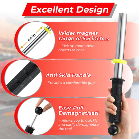 Gulfmew anti-skid release handle provides comfortable grip.