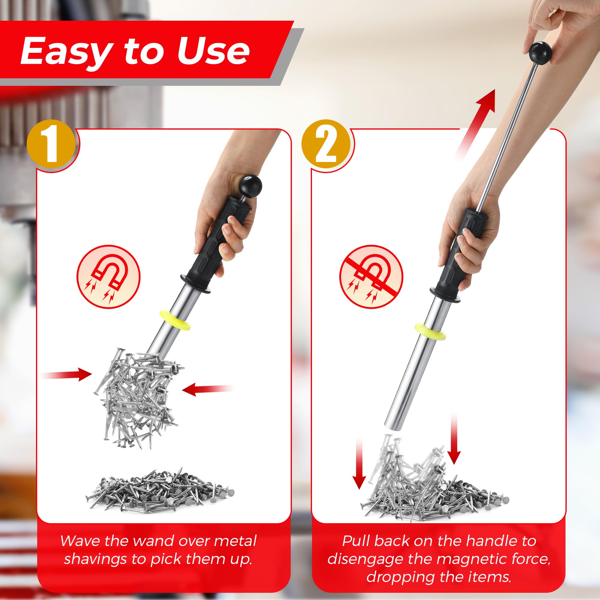 Gulfmew stainless steel magnetic wand designed for durability.