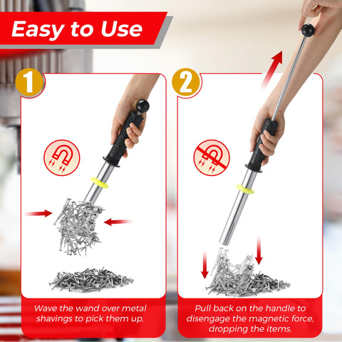 Gulfmew stainless steel magnetic wand designed for durability.