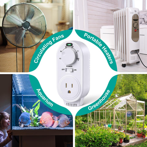 Gulfmew thermostat suitable for greenhouse temperature management.