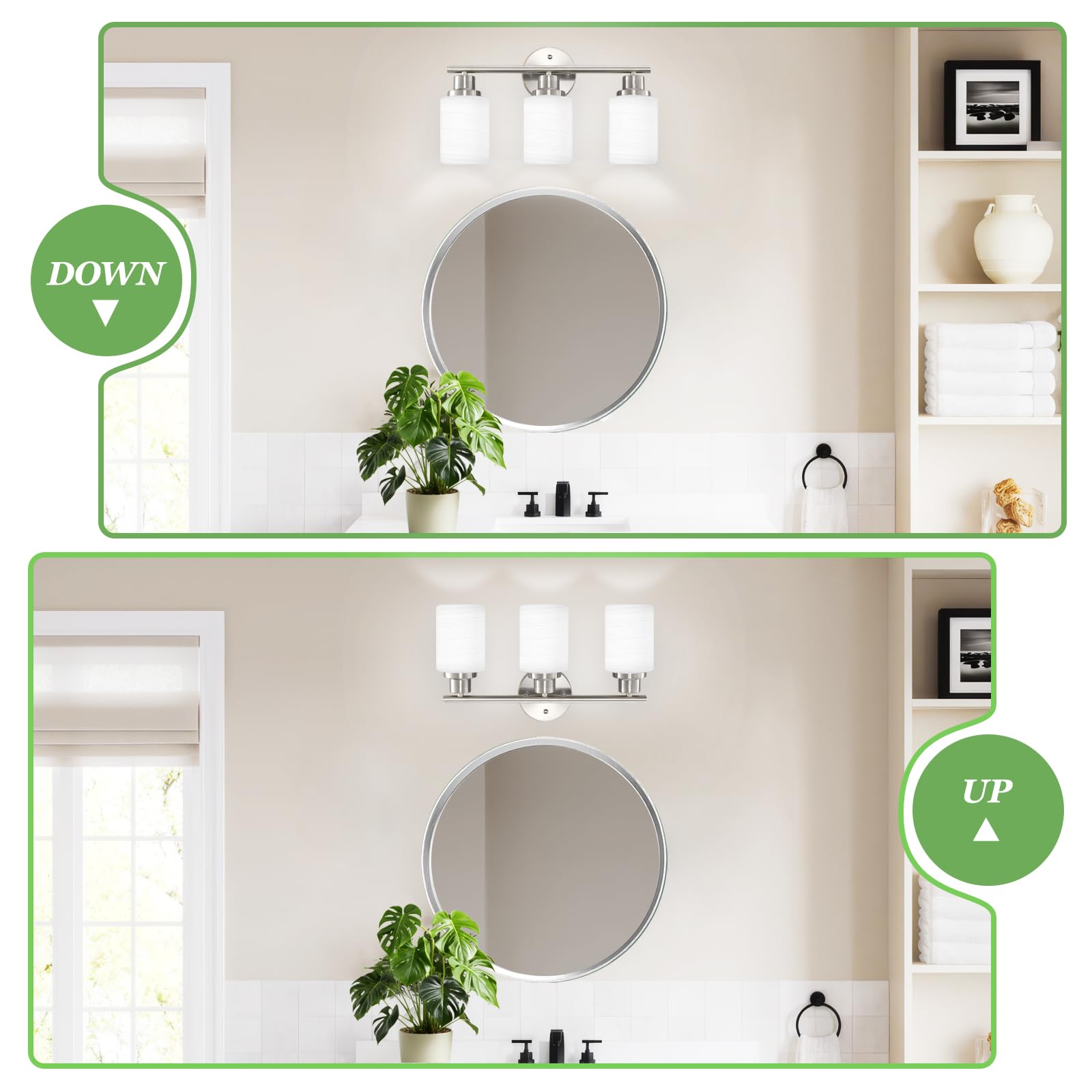 Guliaofo wall light suited for vanity, mirror cabinets, and dressing areas