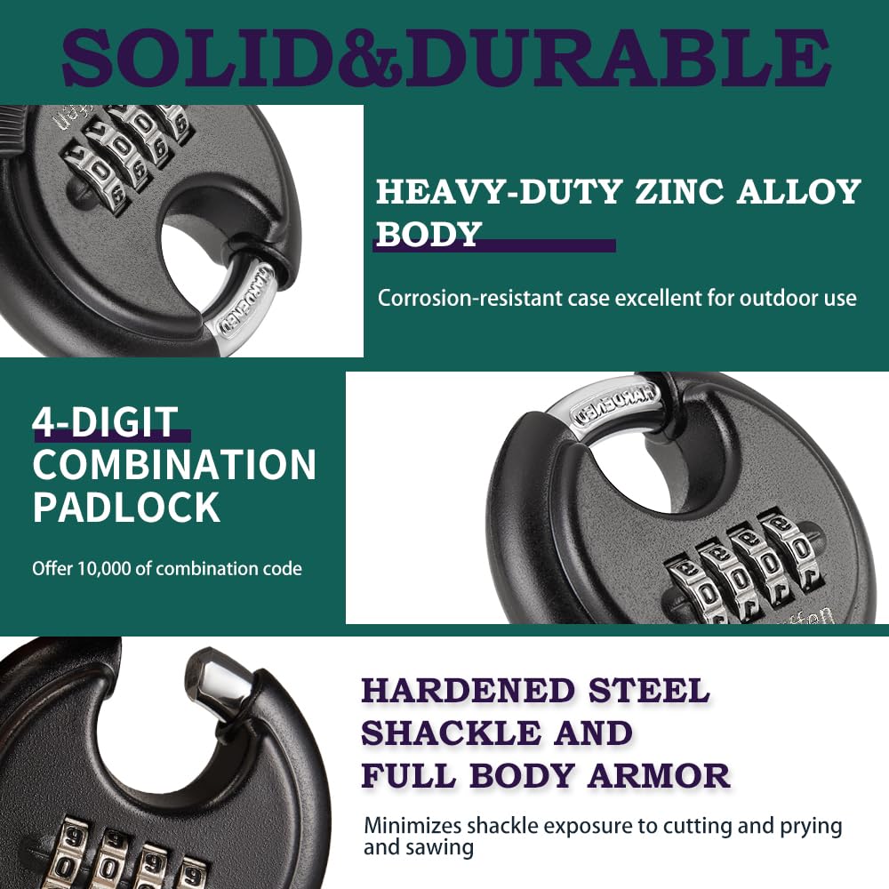 Guliffen 4-digit code dial demonstrates easy setup and reconfiguration.