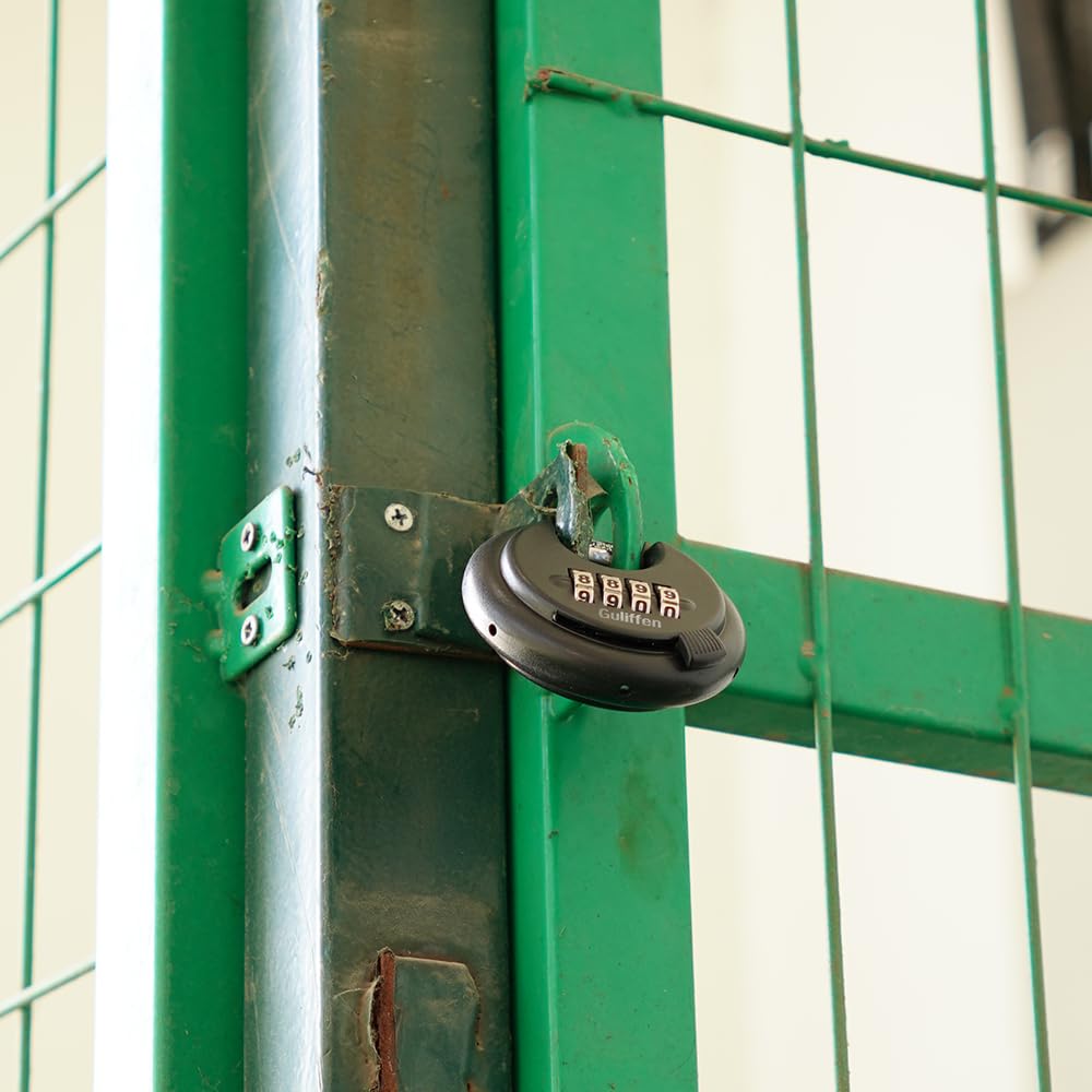 Guliffen secure gate and shed lock suitable for multiple outdoor points.