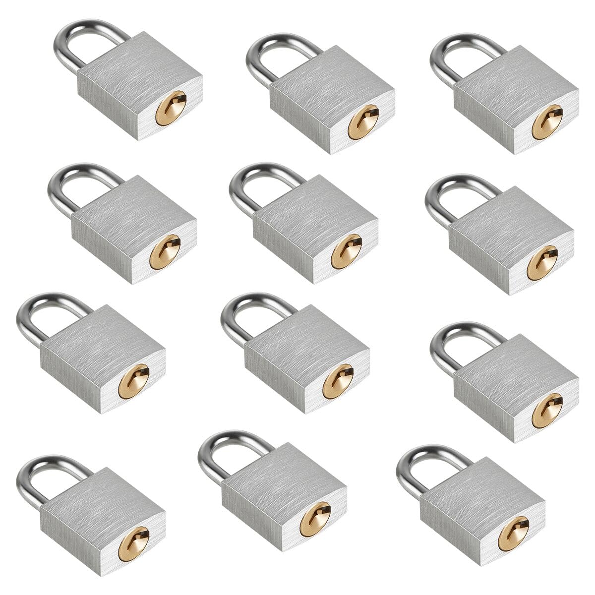 Guliffen small aluminum lock body close-up shows compact 3/4-inch width for lightweight security.
