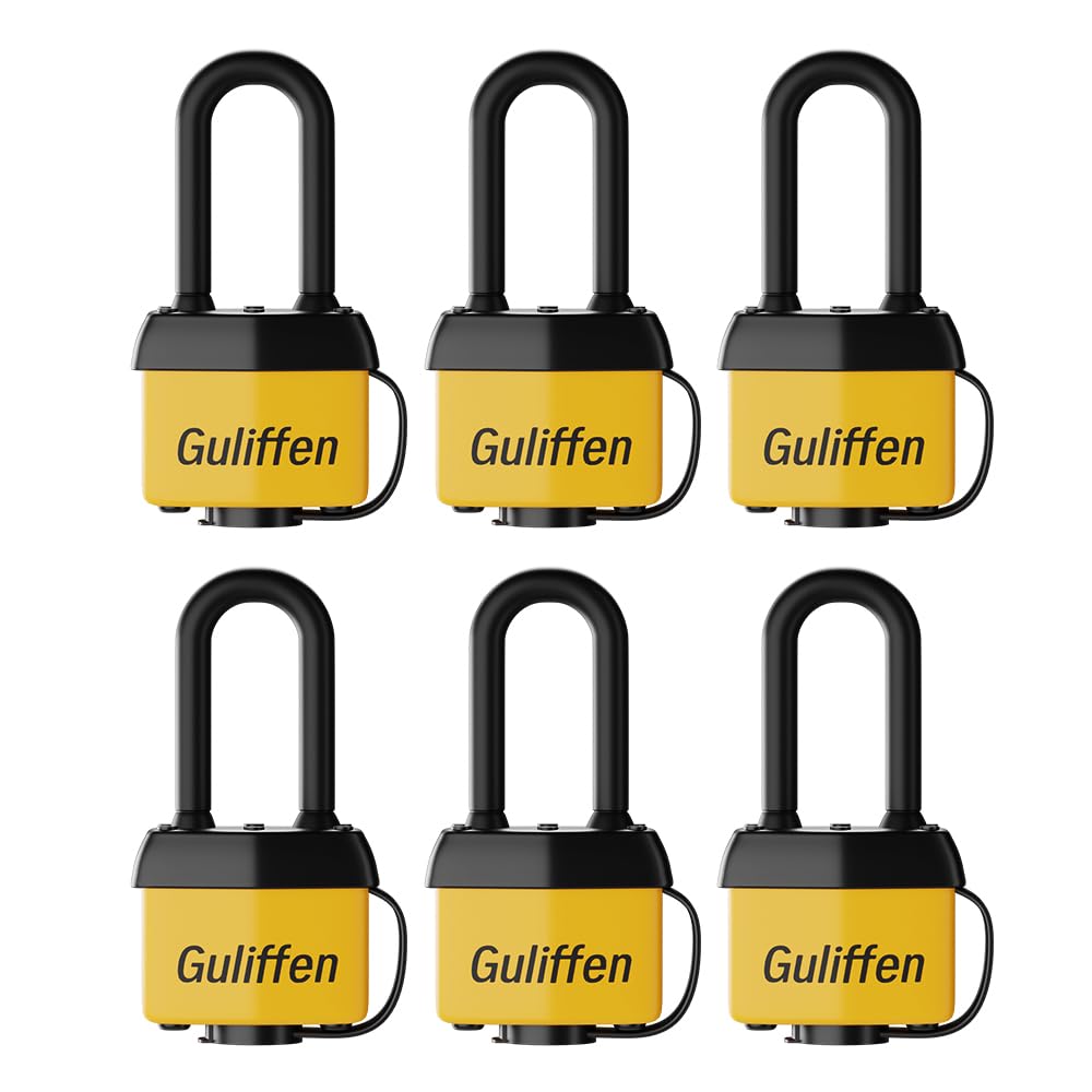 Guliffen weatherproof laminated padlock body designed for outdoor security