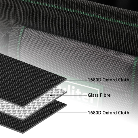 Guliter foldable panel simplifies packing and storage when not in use.