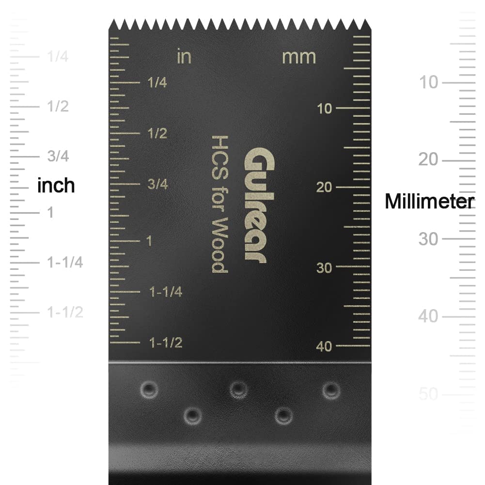 Gulrear blades fit many tools including Dewalt, Ryobi, Milwaukee.