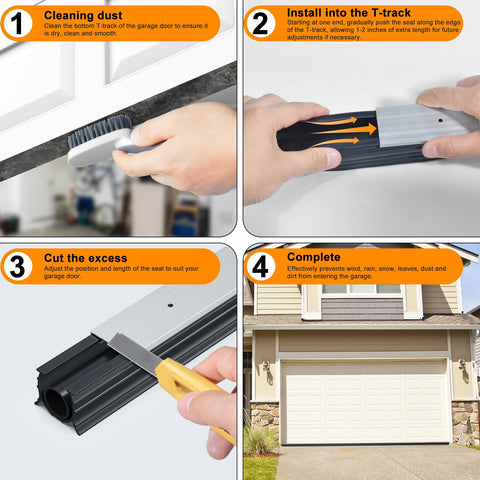 Gumlian included cleaning brush aids quick on-track installation