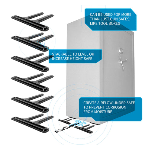 Gun Storage Solutions wedge shims suit cabinets and storage boxes