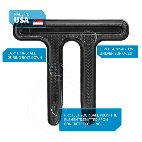 Gun Storage Solutions keeps gear elevated and protected from floor moisture