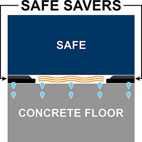 Gun Storage Solutions stackable savers stabilize large safes on uneven ground