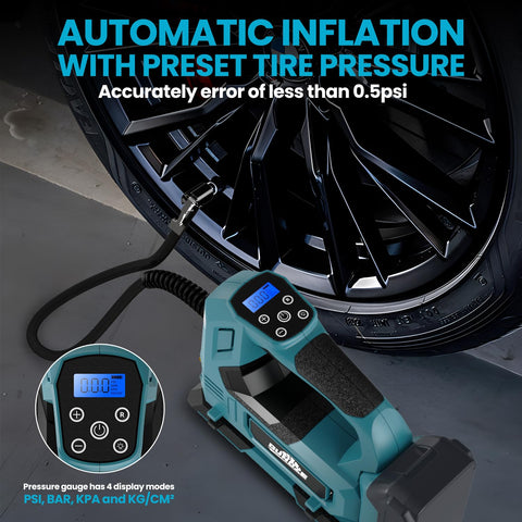 GUNOZE 12V car plug enables convenient inflations while traveling or indoors.