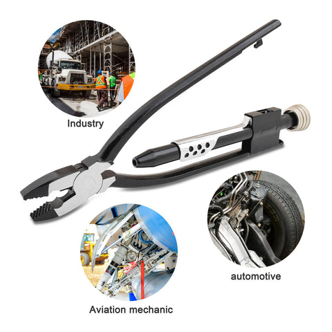 Gunpla used on vehicles to perform reliable safety wiring applications.