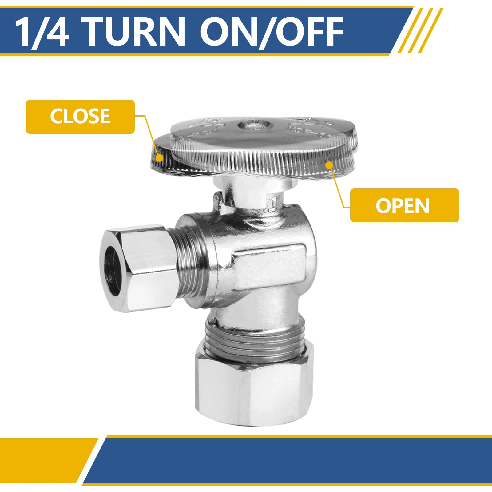 Residential GUOFIS valve ideal for toilets and faucets.