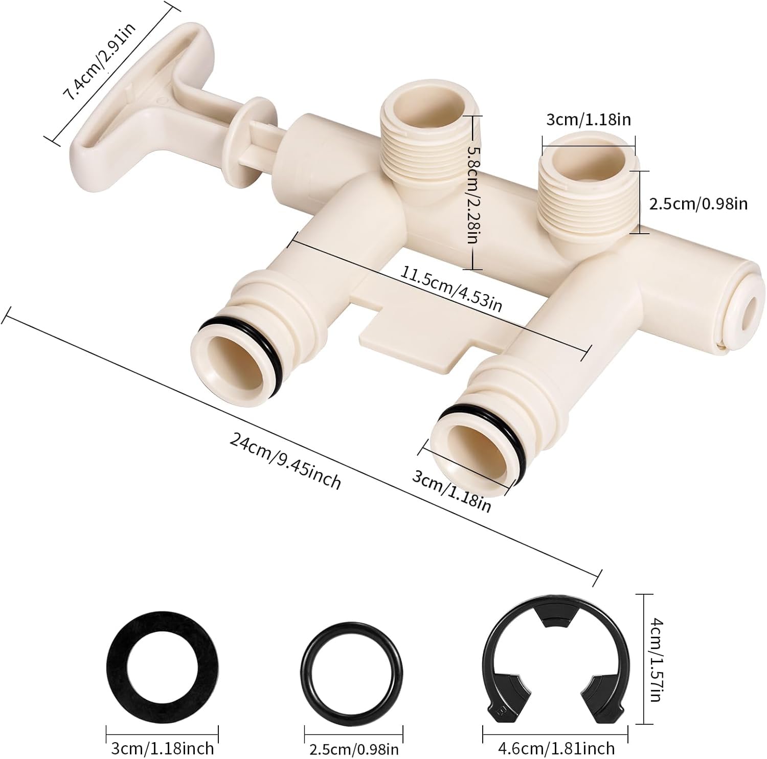 GUOJINJISM threaded adapters pack enables easy installation.