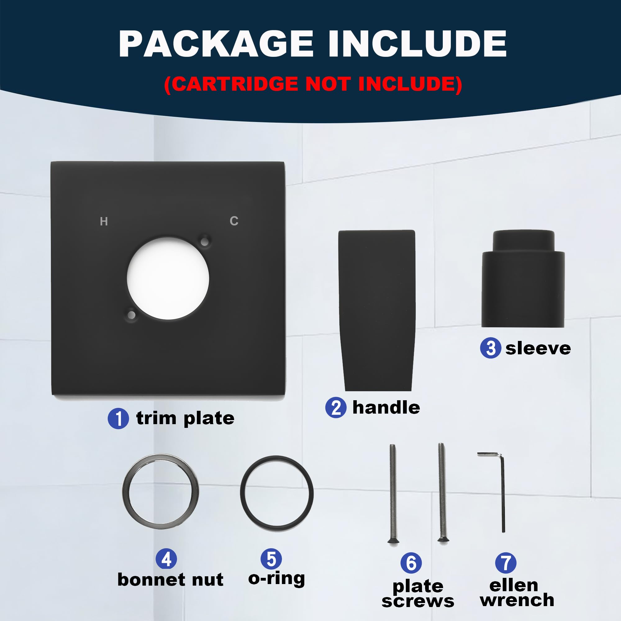 GUOLAIBA Cartridge not included note emphasizes trim compatibility with Delta R10000.