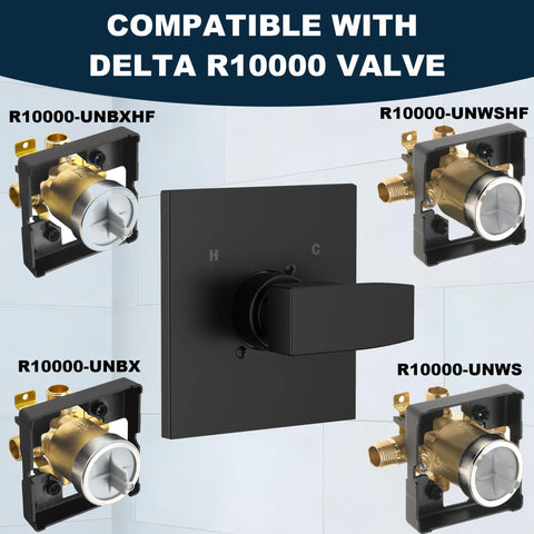 GUOLAIBA matte black finish adds sleek, durable style to any bathroom.