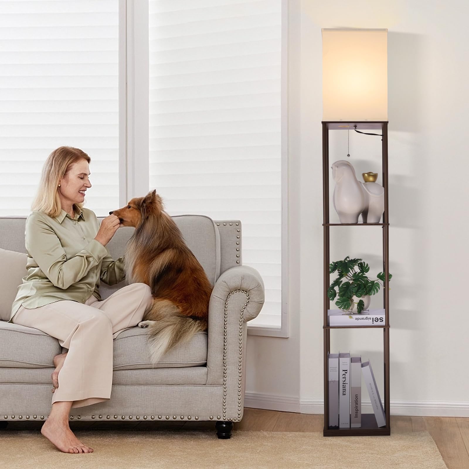 Gupuzm floor lamp color temperature switch for adaptable mood.