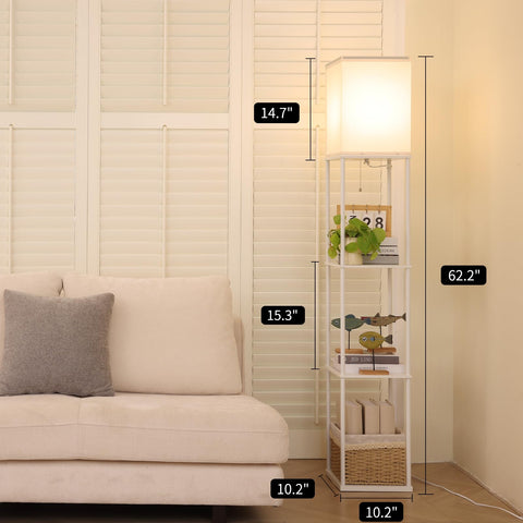 Gupuzm lamp placed in a corner demonstrates space-saving design.