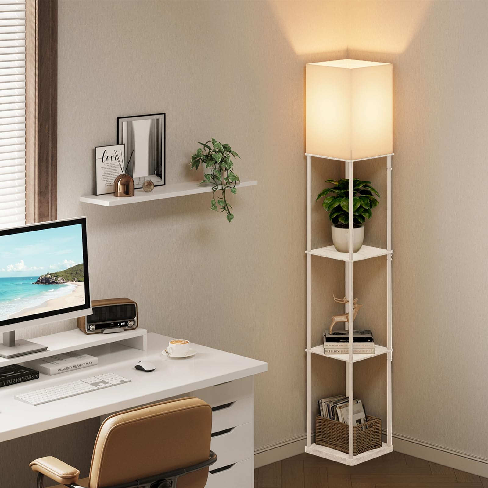 Gupuzm lamp shows three color temperatures for warm to daylight ambiance.