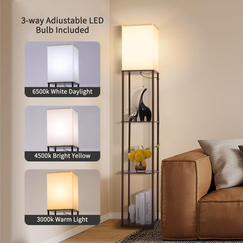 Gupuzm floor lamp shade close-up shows soft fabric texture for gentle lighting.