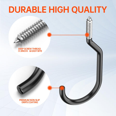 GURADESIGN PVC-coated hook provides scratch-free contact for your bicycle.