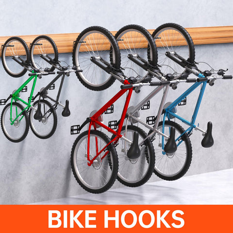GURADESIGN versatile hooks hold bikes, fishing gear, ladders, and more.