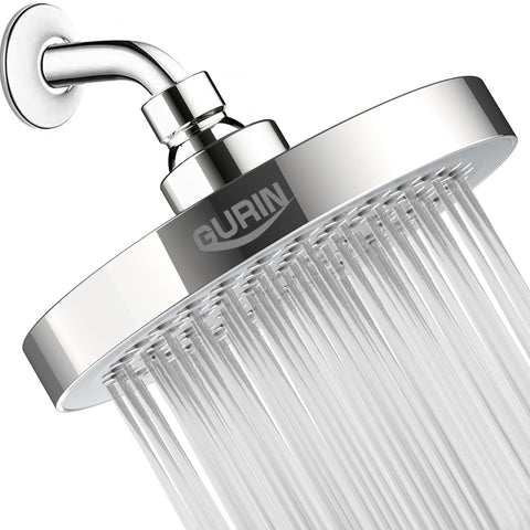 GURIN shower head high pressure rain front view showing luxury design and wide spray area