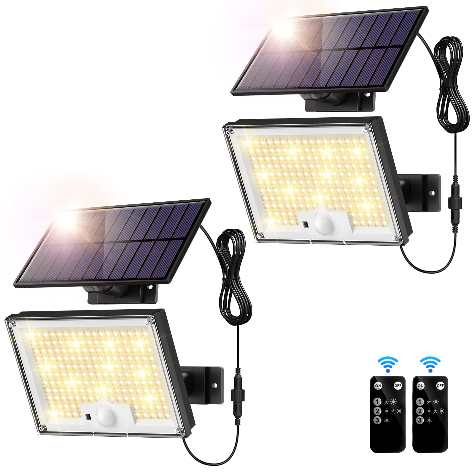 Gusicil split-design 172-LED dusk-to-dawn light for flexible outdoor lighting